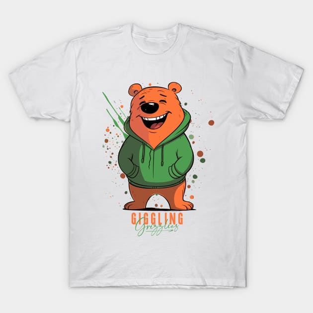The Giggling Grizzlies Collection - No. 9/12 T-Shirt by emmjott